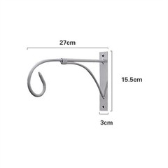 Sturdy Construction 2Pcs Metal Flower Pot Hangers for Long Lasting Use