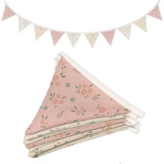 Nursery Wall Art Decor,Pink Wildflower Pennant Banner Flags,Toddler Room Deco…