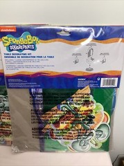 Nickelodeon 3 Piece SpongeBob Birthday Celebration Table Decorating Kit -2 Avail