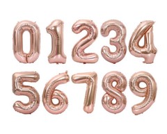 16» 32» 40» Number Balloon Party Decoration Gold Silver Blue Black Green Pink