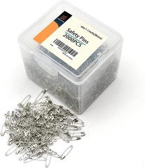 2000 Pieces – Silver Safety Pins, 1.1 Inch 28Mm, Extra Strong, Multi-Purpose