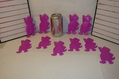 1993 Barney the purple Dinosaur plastic ballon weight lot of 10 new NOS