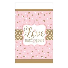 Love Always and Forever Bridal Table Cover Paper 54″ x 102″ Bachelorette Party