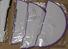 Happy Birthday Party Decor Banner Garland Swirl Streamers Stars Purple Silver