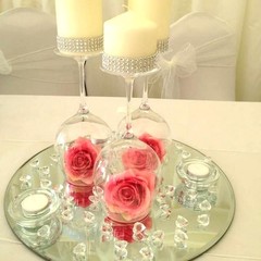 16Pack Round Mirror Plates Centerpieces 10inch Acrylic Mirror Trays Flat Circle