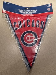 Chicago Cubs MLB Baseball 12 Foot Long Pennant Banner Party Decoration. NEW