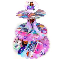 Gabby’s Dollhouse cupcake stand display