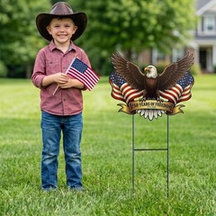 Vibrant 25.1″ Eagle Decor – Perfect for Americana and 4th of July Celebrations