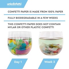 Multicolor Confetti Paper 2.2lbs Biodegradable Non-Staining Fire-Resistant