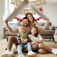 Gold Welcome Home Banner – Fully Assembled and Ready to