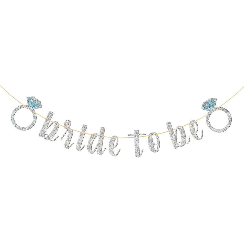 Glitter Bride To Be Banner Bride Shower Party Supplies Engagement Bachelorette W