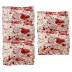 Spooky Blood Stained Gauze Fabric for Halloween Festivities and Scary Themes