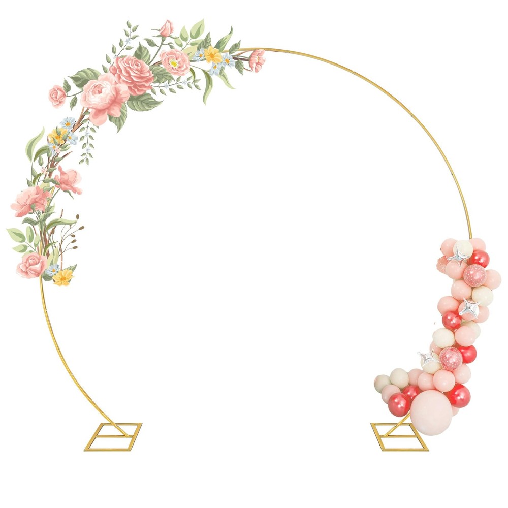 Round Backdrop Stand, Balloon Garland Arch Backdrop Stand Metal Balloon Arch …