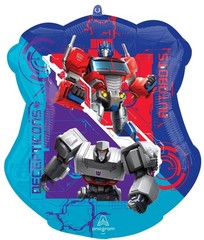 7th Birthday Party Supplies 7pc Transformer’s Foil Balloon Bouquet Decorations