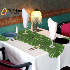 60Pcs Tropical Party Decorations Supplies Palm Middle, Multi Color
