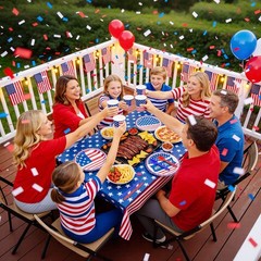 181Pcs Disposable Tableware For 4th of July 250th Independence Day Tableware