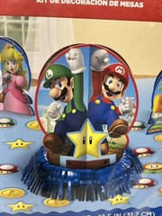 Super Mario Brothers Table Decorating Kit Party Centerpieces Confetti Nintendo