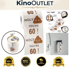 3-Ply Funny Toilet Paper Roll for 60th Birthday – Laughter and Fun Guaranteed