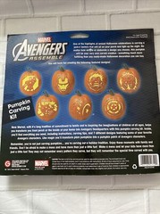 MARVEL HEROES PUMPKIN CARVING Patterns Tools Iron Man Hulk Captain America #J3