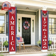 250th Anniversary American Banners – 2 Pack 4th of July Decorations Banner – 177