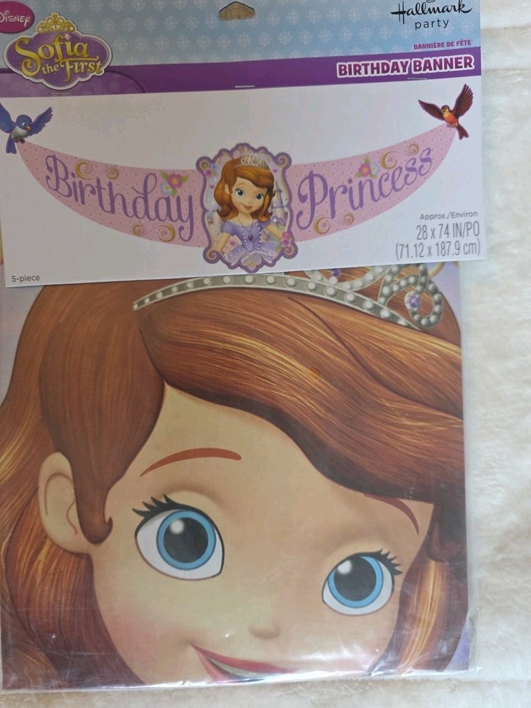 Disney Sofia The First Birthday Party Banner 28 X 74 Inches