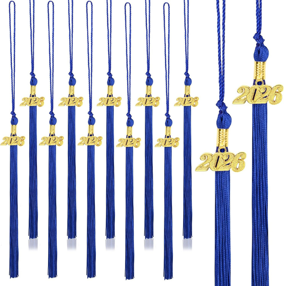 2026 Royal Blue Graduation Tassels – 10 Pack for Graduation Ceremonies
