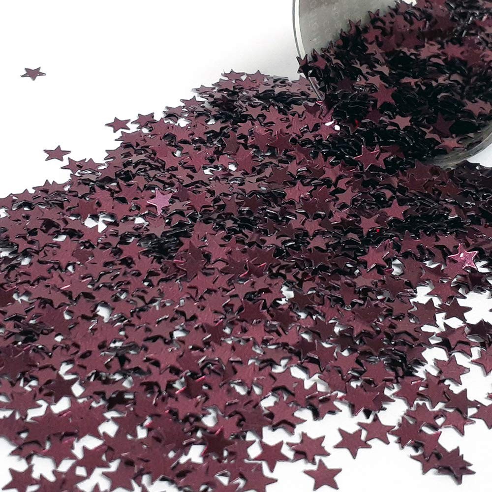 Confetti Star 1/4 Inch Burgundy Retail Pack 9968 QS0 Party Table Decor