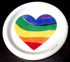 Pride Party Lot w/Permanent Wooden Wall Hanging Plates 2 Napkins 2 Banners #1