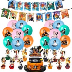 Hot🔥 Anime Naruto Shippuden Theme Birthday Party Decorate Supplies Set US Stock