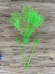 20 Green Pineapple Swizzle Sticks 9.5″ tall 4 Adult Beverages Cocktail Tiki