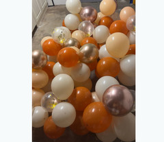 High Quality Baloons 50pcs Orange and Apricot Balloons, 12 Inch Party Baloons .