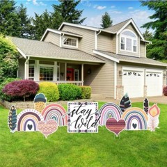 VictoryStore Bohemian Style Spring Party Supplies Set Boho Theme Decor 20124