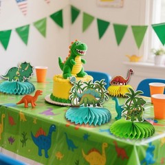 Dinosaur Birthday Decorations for 1 2 3 4 5 6 Year Old Boy Girl, Happy…