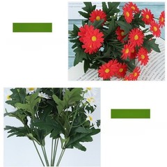 Artificial Daisies 35cm Bouquet Silk Flowers for Office For Home Decor