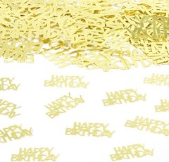 Gold Birthday Confetti Party Decorations 100PC Table Scatter Celebration Supp…