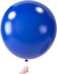 4PCS Large 36 Inch Royal Blue Balloons, Royal Blue Latex Big Balloons for Bir…