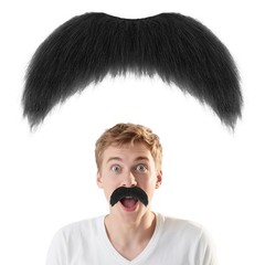 Fake Mustache Beard Self Adhesive Bushy Novelty Mustache Costume Accessory f…