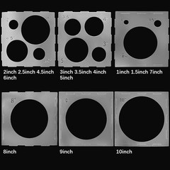 14 Holes Balloon Sizer Cube, Measurement Tool with Instructions for Arches, Colu