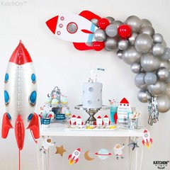 , Large Rocket Balloon for – 33 Inch | Rocket Balloons for Space Party Decora…