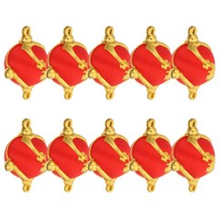 10Pcs Reusable Mini Red Lantern Hanging Ornaments for Spring Festival DIY Craft