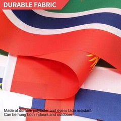 50FT Long 32 Nations XL World Flags Fabric Flag Party Bunting
