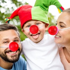 72 Pcs Light-Up Red Clown Noses – Circus Costume Accessories, Party Supplies, Co