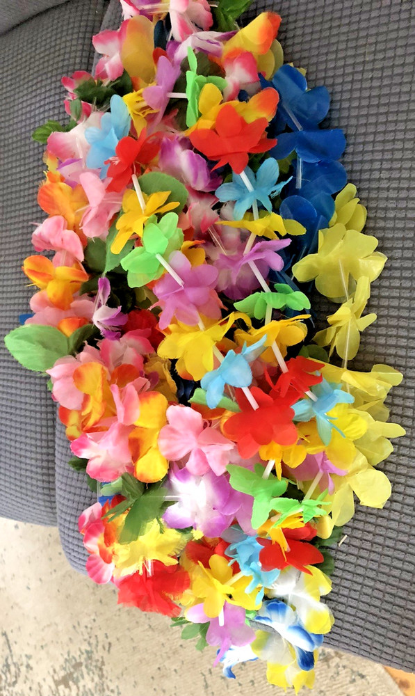 Lot Of 11 Faux Flower Leis