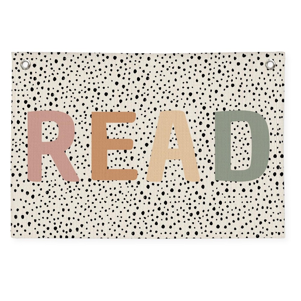 Boho Classroom Decor, Neutral Classroom Read Sign Banner, Trendy Black Dots C…