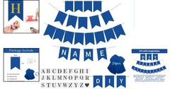 Unique Custom Blue Party Banner Kit – Perfect for Anniversaries & Birthdays