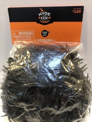 Hyde And Eek Target Halloween Decor Spiders BLACK 150 Ct. New In Bag