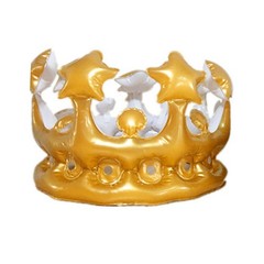 Unisex Inflatable Kid Crown PVC Reusable Cosplay Children Crown Decoration ZVFU