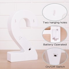 8.58 Inch Battery Powered Lighted Number (Number 2)