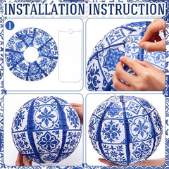 12 Pcs Mamma Bachelorette Party Decoration 10» Hanging Paper Lantern for Dancin