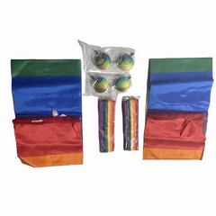 Rainbow Pride set For 2. Set Includes Sweatbands, Glasses, and Flags (PD1)